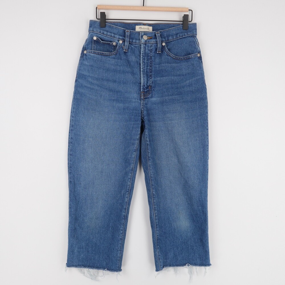 Madewell The Perfect Vintage‎ Straight Jeans Womens 27 Blue High Rise Cropped